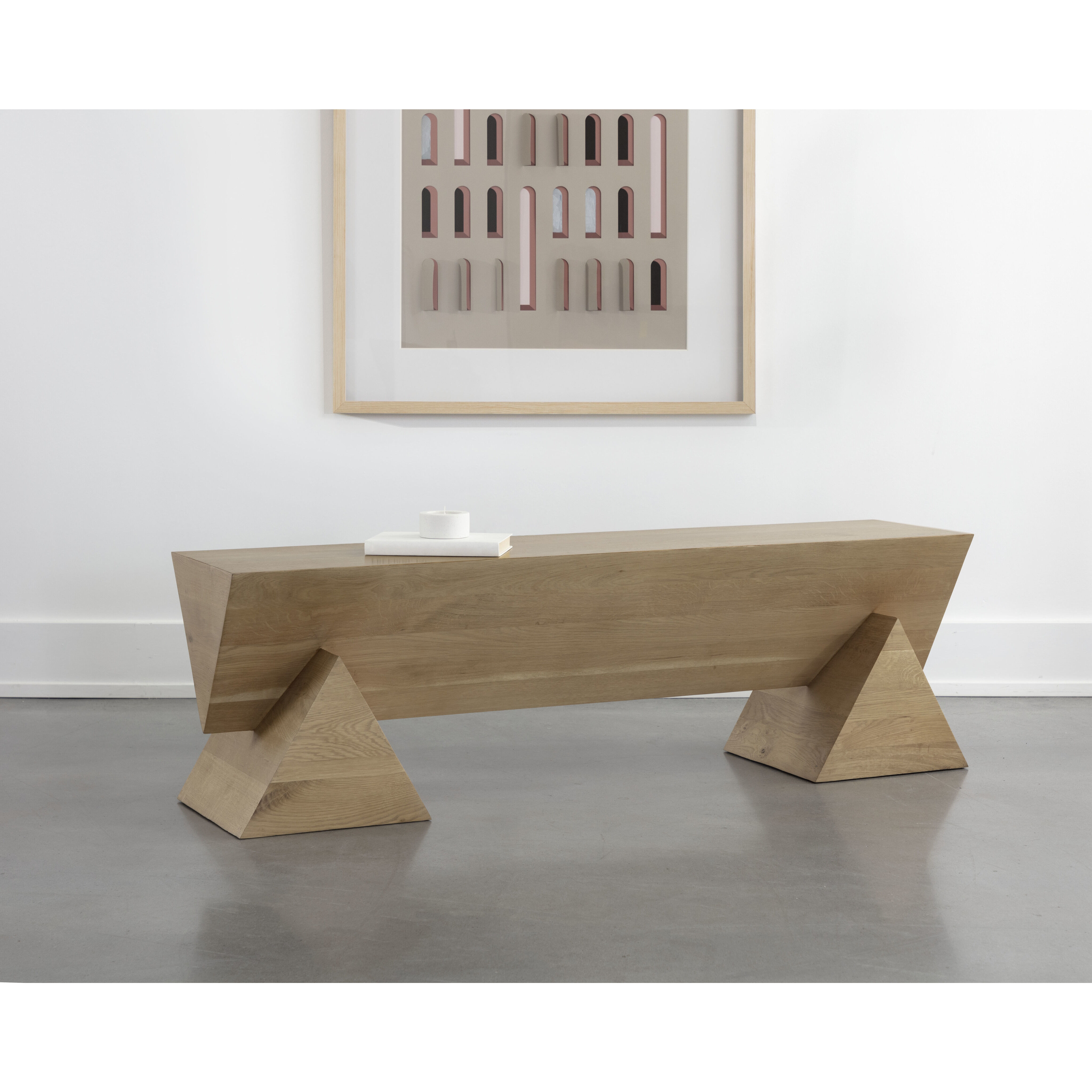 Gregor Rustic Oak Bench